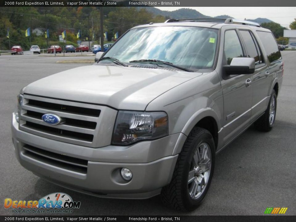 2008 Ford Expedition EL Limited Vapor Silver Metallic / Stone Photo #2