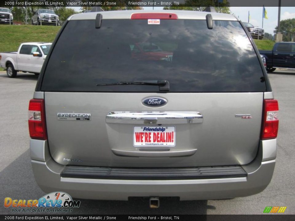 2008 Ford Expedition EL Limited Vapor Silver Metallic / Stone Photo #7