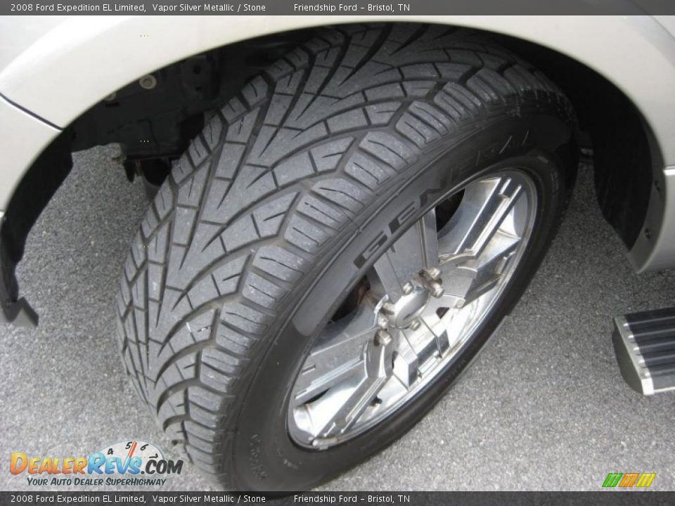2008 Ford Expedition EL Limited Vapor Silver Metallic / Stone Photo #9