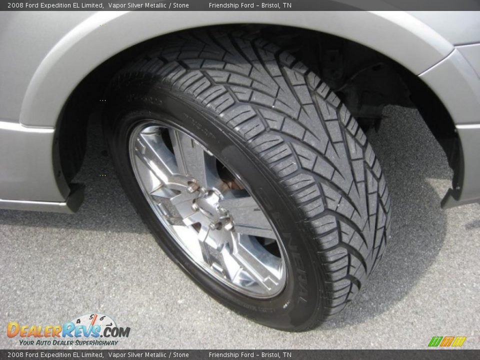 2008 Ford Expedition EL Limited Vapor Silver Metallic / Stone Photo #10