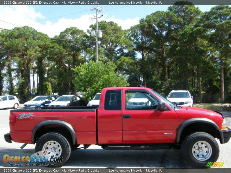 2003 Chevrolet S10 ZR2 Extended Cab 4x4 Victory Red / Graphite Photo #6