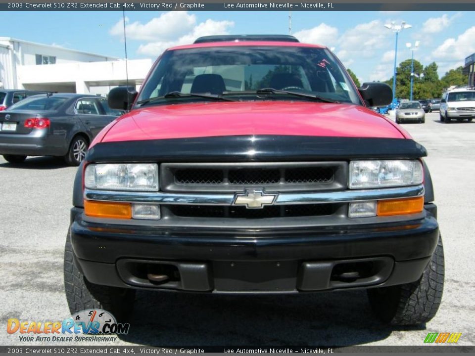 2003 Chevrolet S10 ZR2 Extended Cab 4x4 Victory Red / Graphite Photo #8