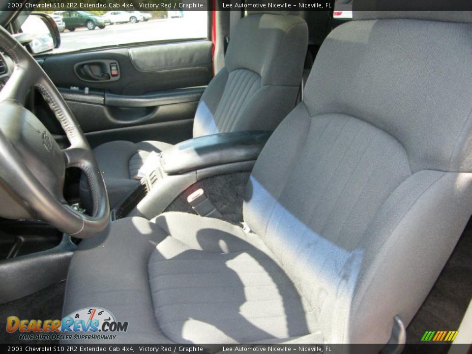 Graphite Interior - 2003 Chevrolet S10 ZR2 Extended Cab 4x4 Photo #14