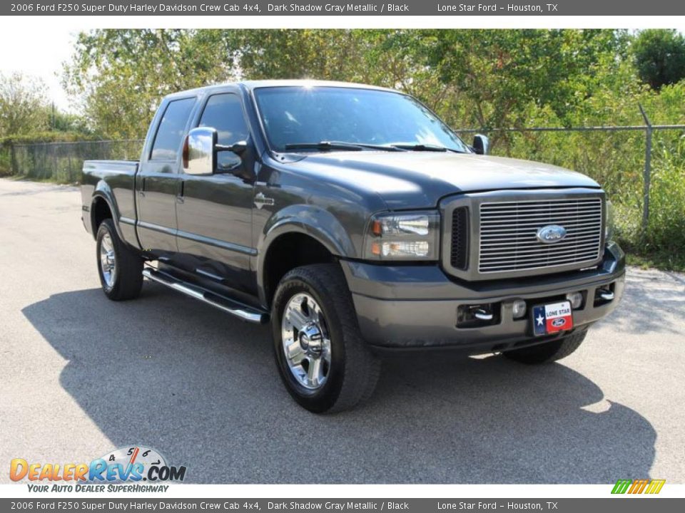 2006 Ford F250 Super Duty Harley Davidson Crew Cab 4x4 Dark Shadow Gray Metallic / Black Photo #1