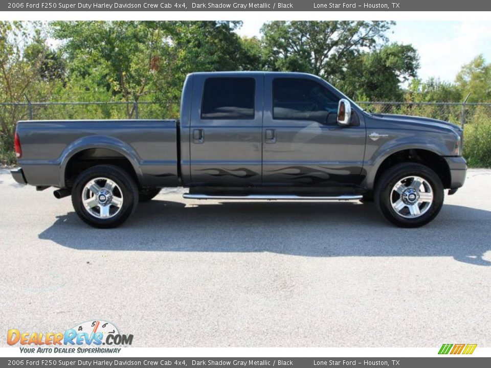 2006 Ford F250 Super Duty Harley Davidson Crew Cab 4x4 Dark Shadow Gray Metallic / Black Photo #2