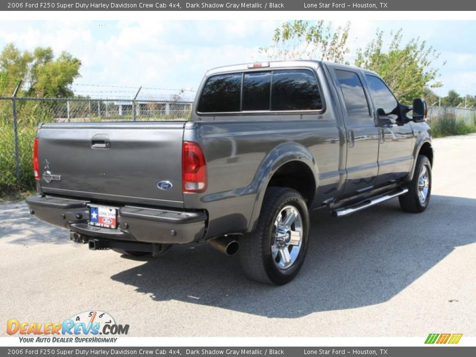 2006 Ford F250 Super Duty Harley Davidson Crew Cab 4x4 Dark Shadow Gray Metallic / Black Photo #3