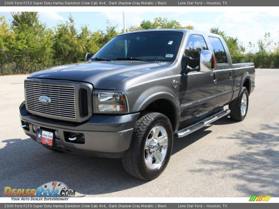2006 Ford F250 Super Duty Harley Davidson Crew Cab 4x4 Dark Shadow Gray Metallic / Black Photo #8