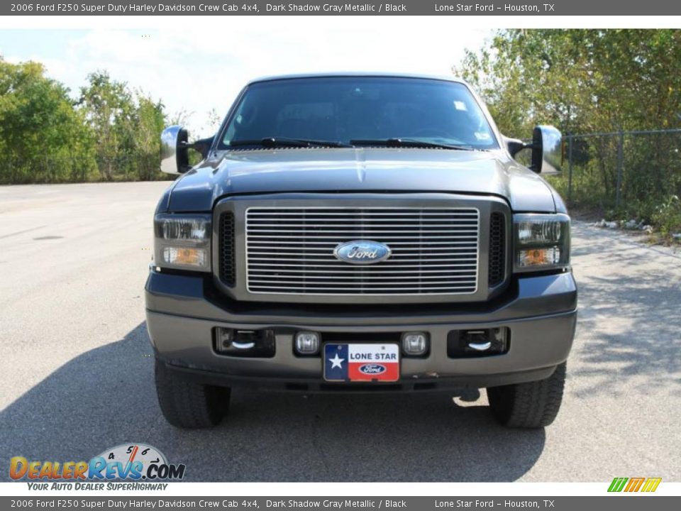 2006 Ford F250 Super Duty Harley Davidson Crew Cab 4x4 Dark Shadow Gray Metallic / Black Photo #9