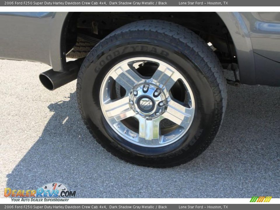 2006 Ford F250 Super Duty Harley Davidson Crew Cab 4x4 Dark Shadow Gray Metallic / Black Photo #13