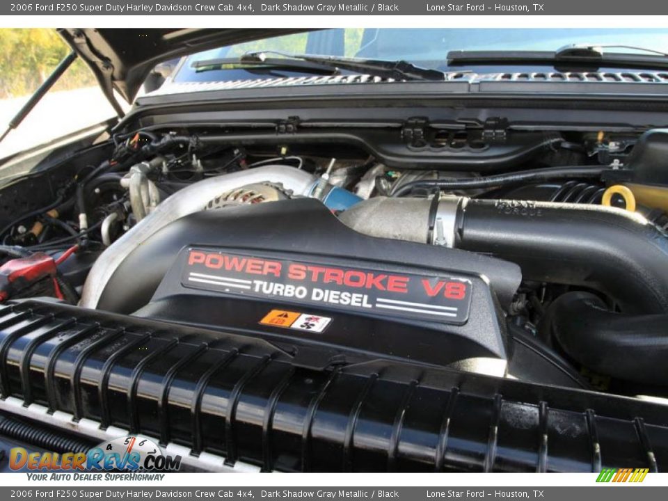 2006 Ford F250 Super Duty Harley Davidson Crew Cab 4x4 Dark Shadow Gray Metallic / Black Photo #36