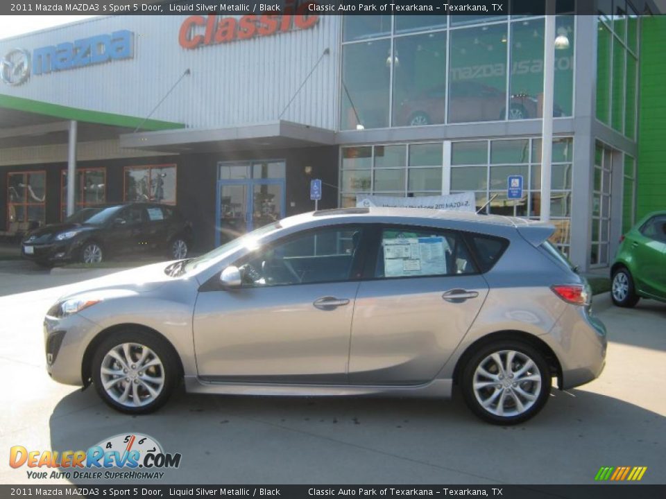 2011 Mazda MAZDA3 s Sport 5 Door Liquid Silver Metallic / Black Photo #2