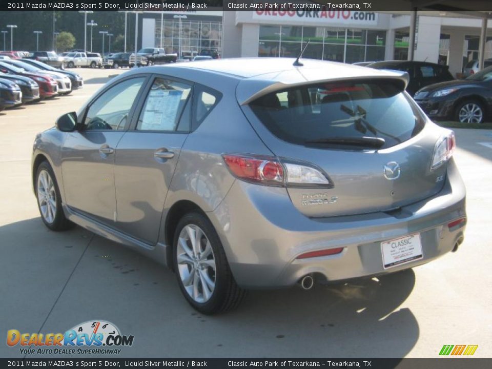 2011 Mazda MAZDA3 s Sport 5 Door Liquid Silver Metallic / Black Photo #3