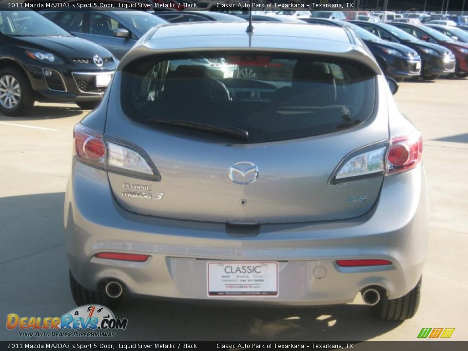 2011 Mazda MAZDA3 s Sport 5 Door Liquid Silver Metallic / Black Photo #4
