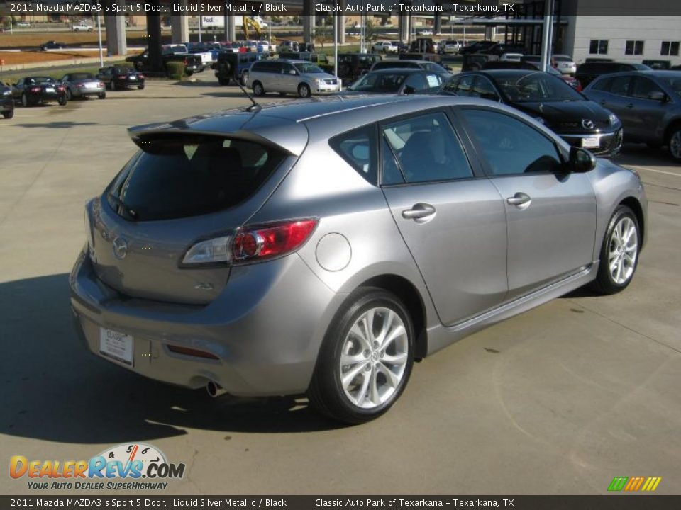 2011 Mazda MAZDA3 s Sport 5 Door Liquid Silver Metallic / Black Photo #5