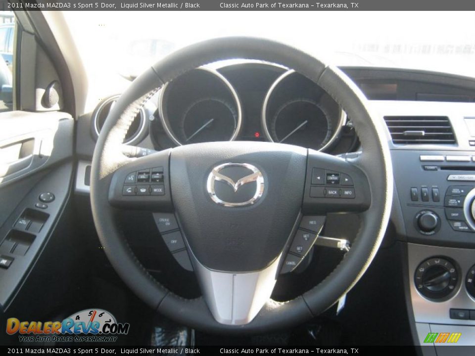 2011 Mazda MAZDA3 s Sport 5 Door Liquid Silver Metallic / Black Photo #10