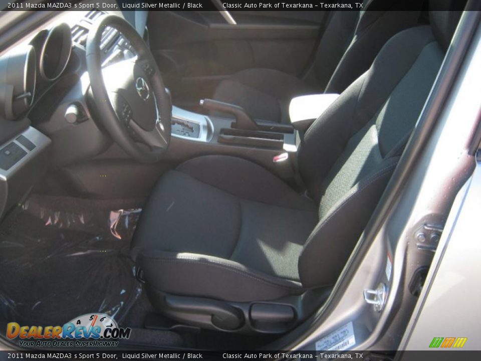 2011 Mazda MAZDA3 s Sport 5 Door Liquid Silver Metallic / Black Photo #14