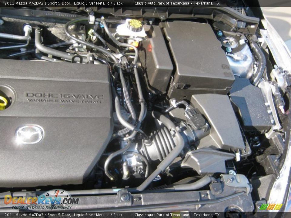 2011 Mazda MAZDA3 s Sport 5 Door Liquid Silver Metallic / Black Photo #24