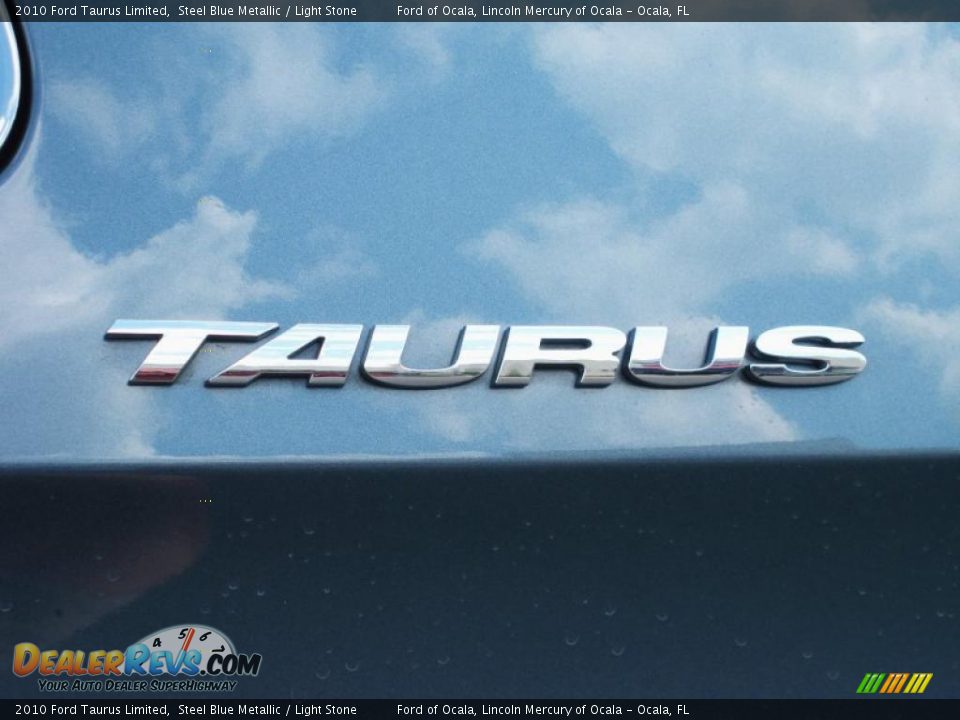 2010 Ford Taurus Limited Steel Blue Metallic / Light Stone Photo #9