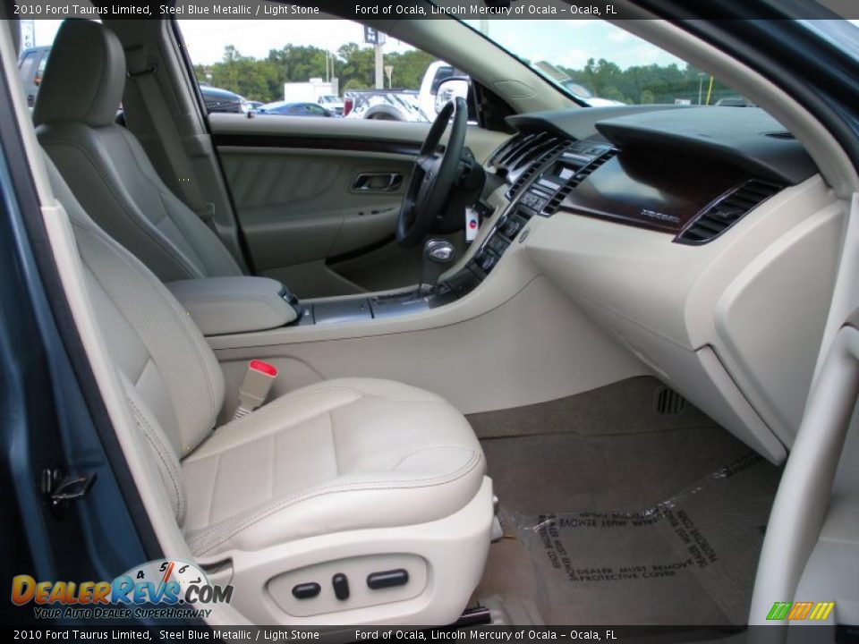 2010 Ford Taurus Limited Steel Blue Metallic / Light Stone Photo #16