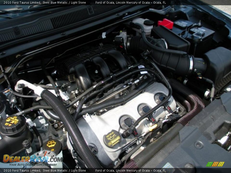 2010 Ford Taurus Limited Steel Blue Metallic / Light Stone Photo #25