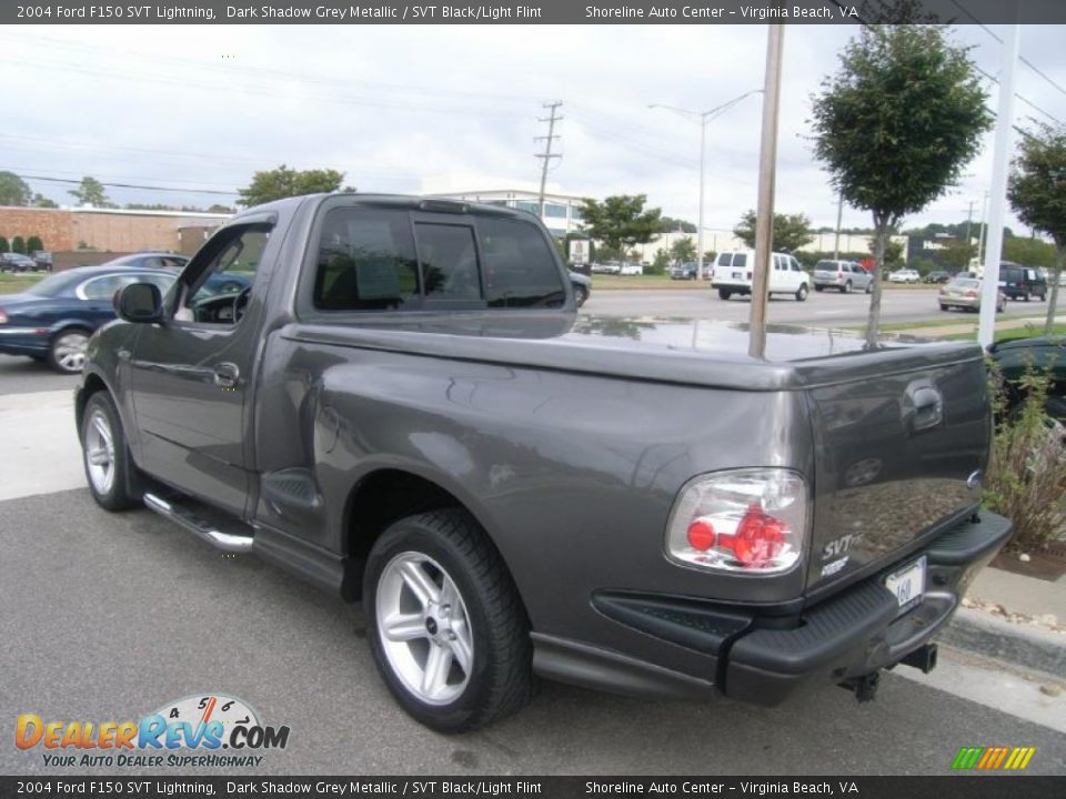 2004 Ford F150 SVT Lightning Dark Shadow Grey Metallic / SVT Black/Light Flint Photo #3