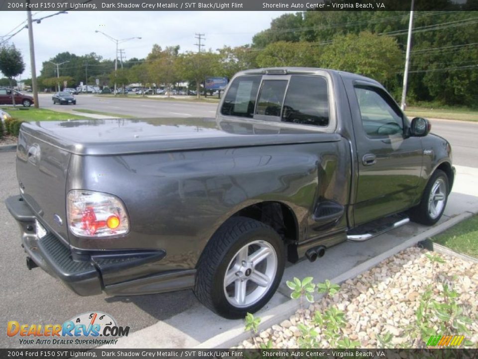 2004 Ford F150 SVT Lightning Dark Shadow Grey Metallic / SVT Black/Light Flint Photo #6