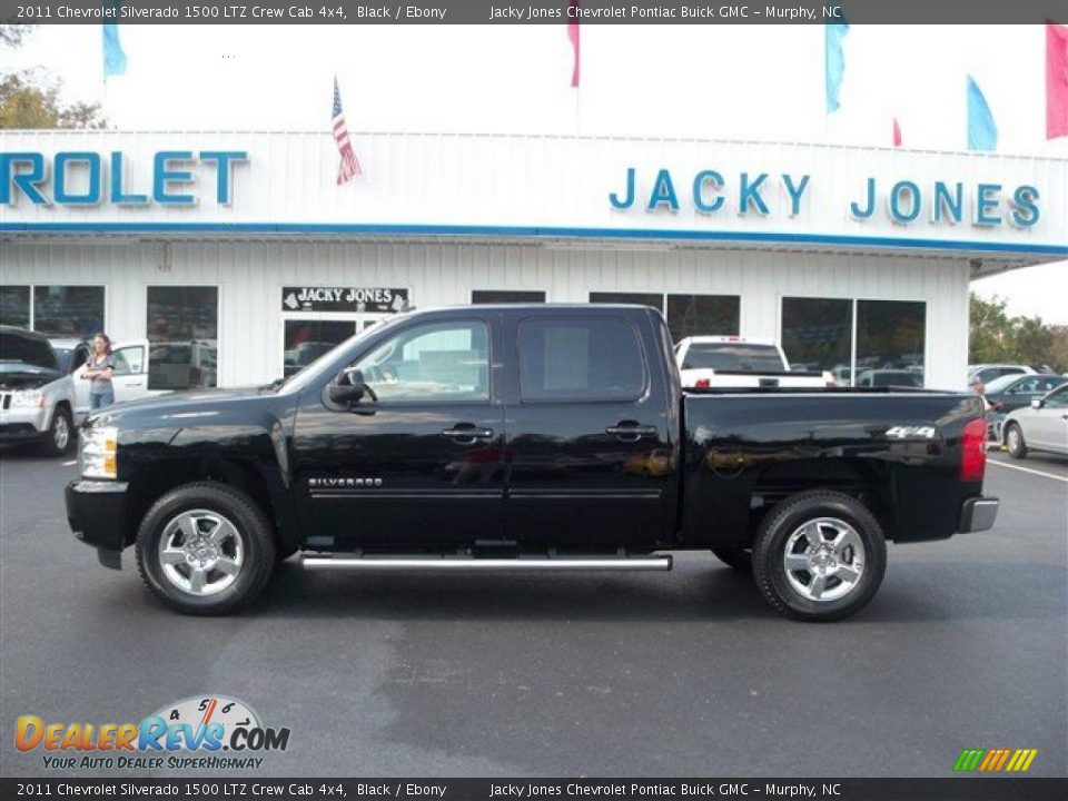 2011 Chevrolet Silverado 1500 LTZ Crew Cab 4x4 Black / Ebony Photo #1