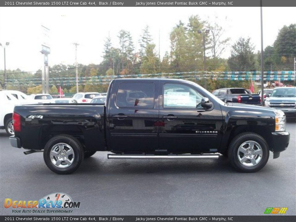 2011 Chevrolet Silverado 1500 LTZ Crew Cab 4x4 Black / Ebony Photo #5