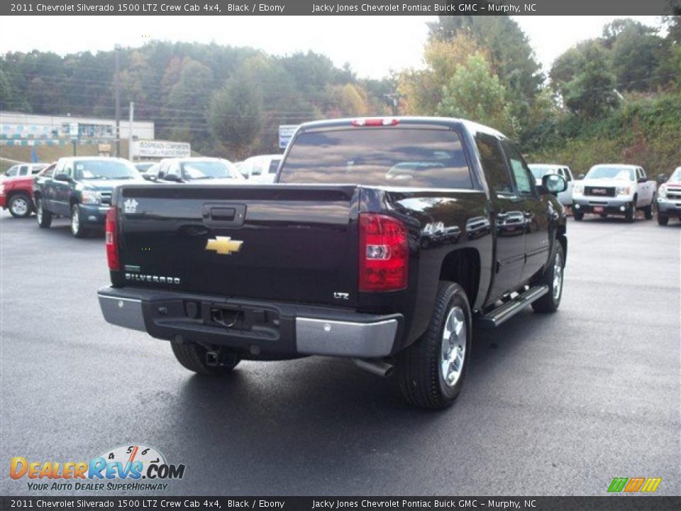 2011 Chevrolet Silverado 1500 LTZ Crew Cab 4x4 Black / Ebony Photo #8