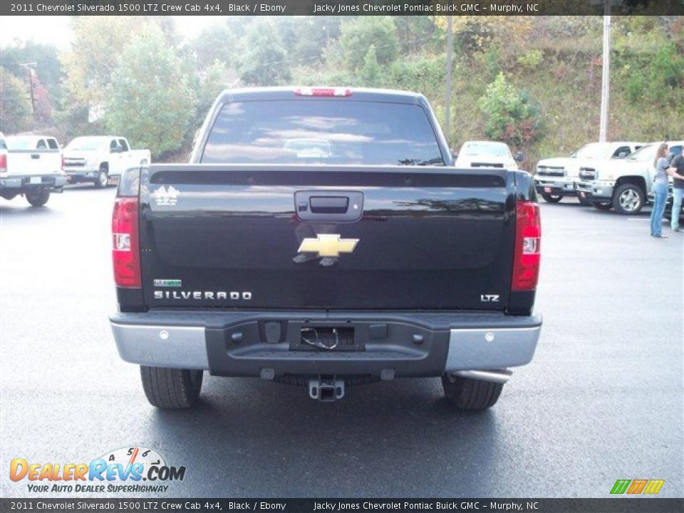 2011 Chevrolet Silverado 1500 LTZ Crew Cab 4x4 Black / Ebony Photo #9