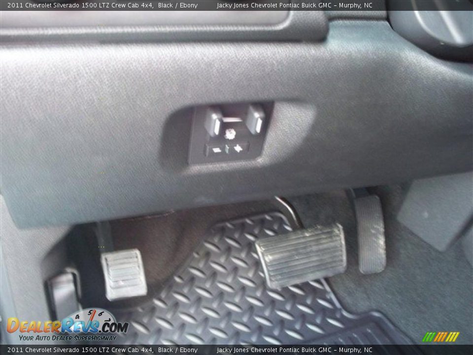 Ebony Interior - 2011 Chevrolet Silverado 1500 LTZ Crew Cab 4x4 Photo #12