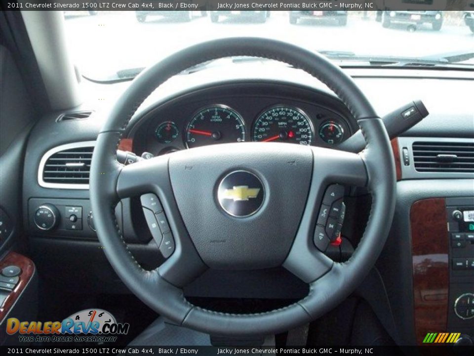 2011 Chevrolet Silverado 1500 LTZ Crew Cab 4x4 Steering Wheel Photo #20