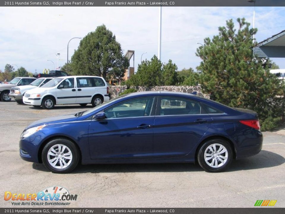 2011 Hyundai Sonata GLS Indigo Blue Pearl / Gray Photo #2