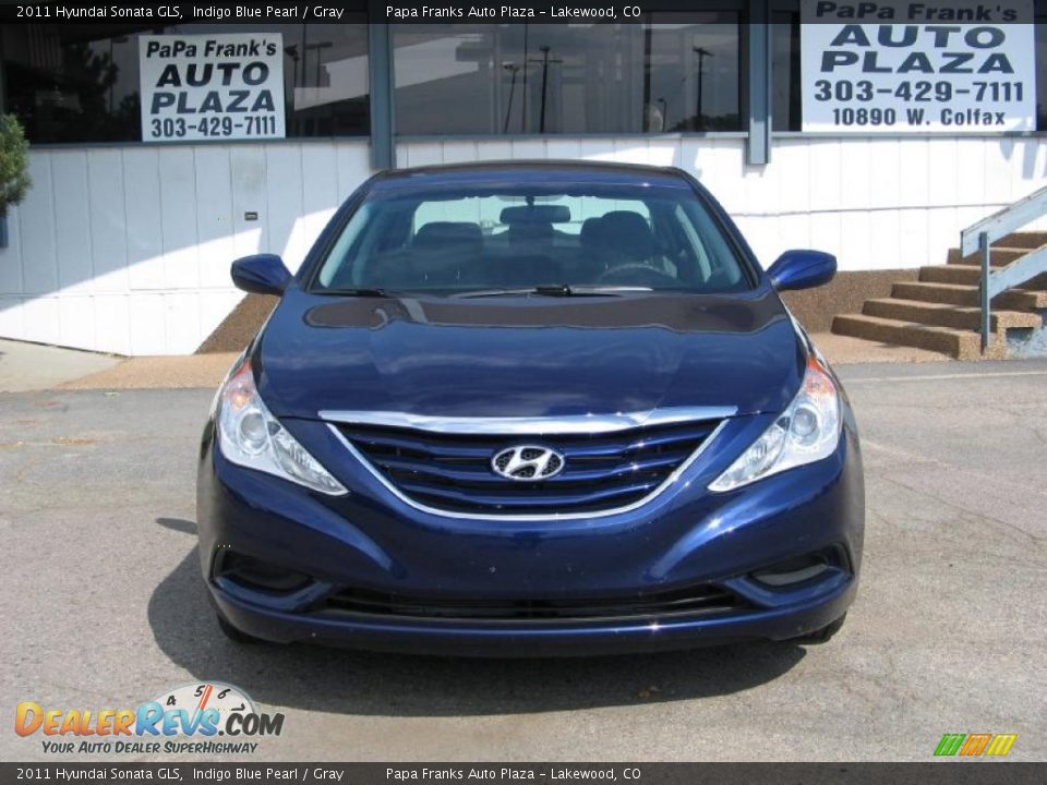 2011 Hyundai Sonata GLS Indigo Blue Pearl / Gray Photo #4