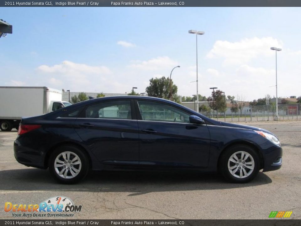 2011 Hyundai Sonata GLS Indigo Blue Pearl / Gray Photo #6