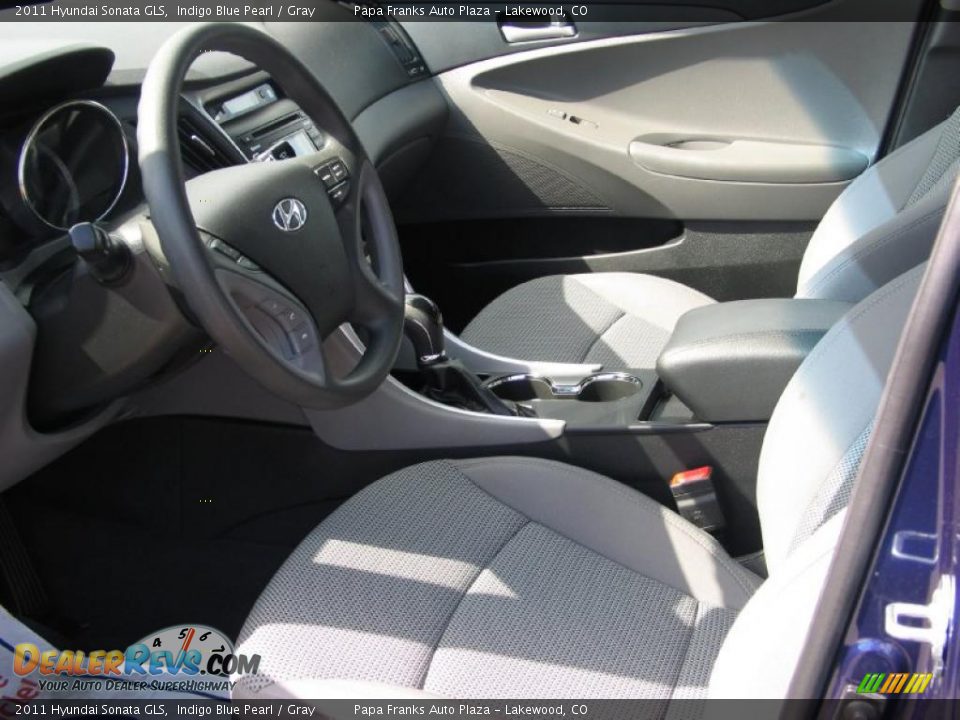 2011 Hyundai Sonata GLS Indigo Blue Pearl / Gray Photo #9