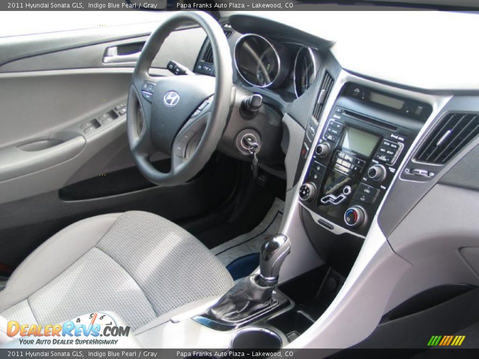 2011 Hyundai Sonata GLS Indigo Blue Pearl / Gray Photo #10