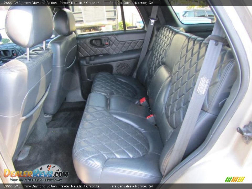 Graphite Interior - 2000 GMC Jimmy Diamond Edition Photo #8