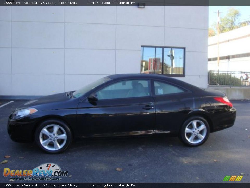 2006 Toyota Solara SLE V6 Coupe Black / Ivory Photo #1