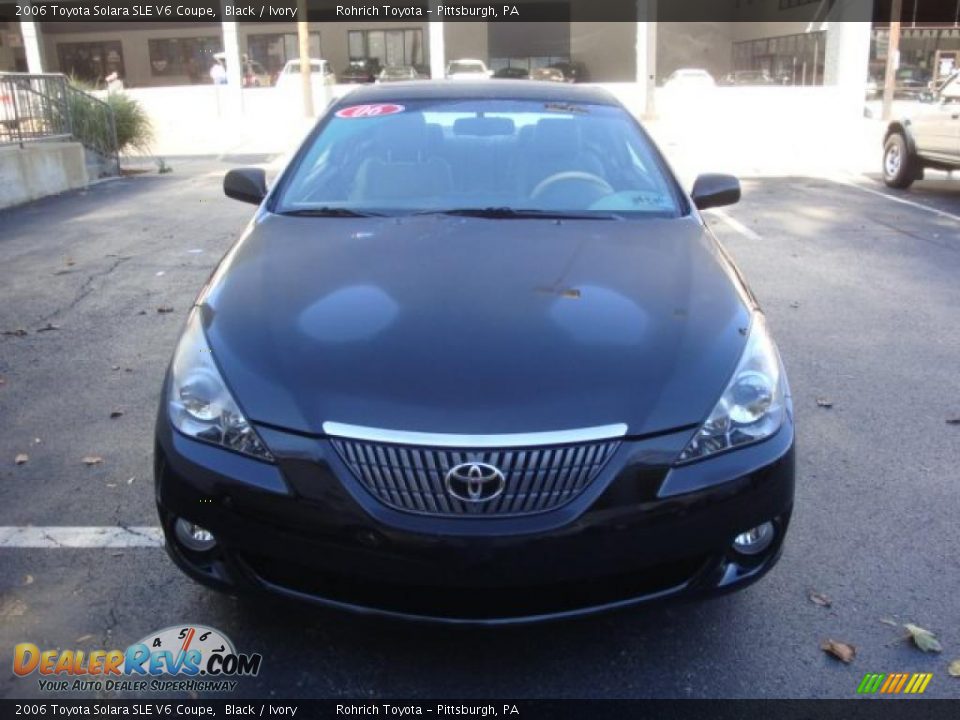 2006 Toyota Solara SLE V6 Coupe Black / Ivory Photo #10