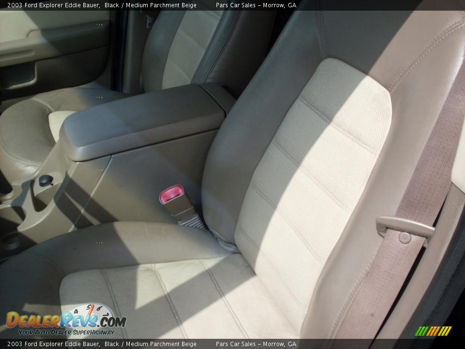 2003 Ford Explorer Eddie Bauer Black / Medium Parchment Beige Photo #8