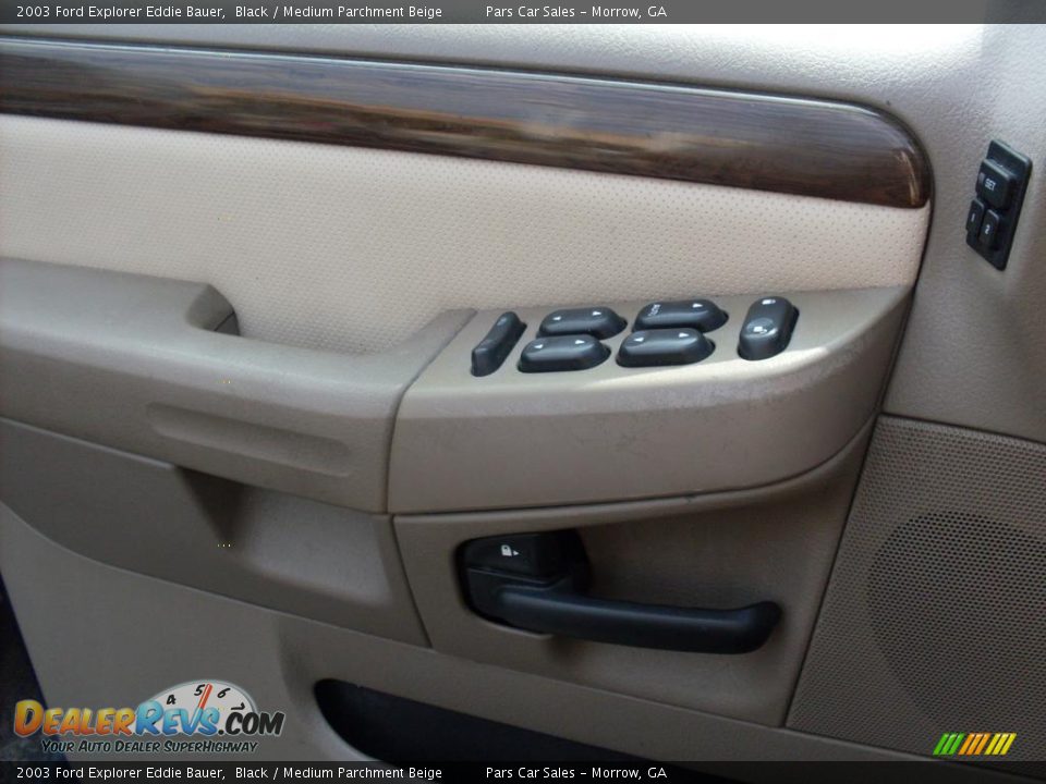 2003 Ford Explorer Eddie Bauer Black / Medium Parchment Beige Photo #9
