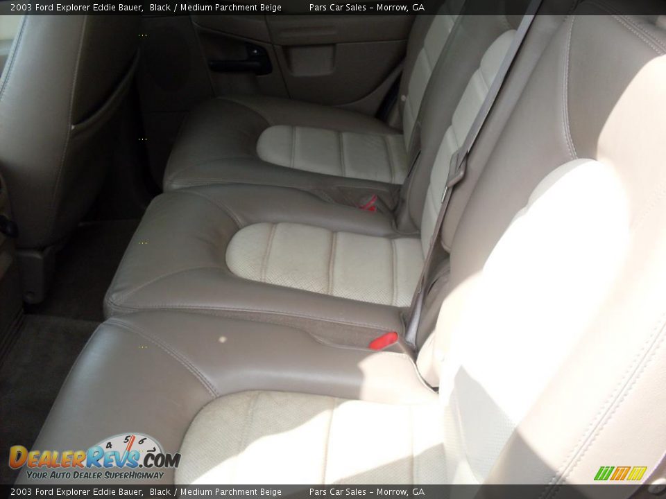 2003 Ford Explorer Eddie Bauer Black / Medium Parchment Beige Photo #10