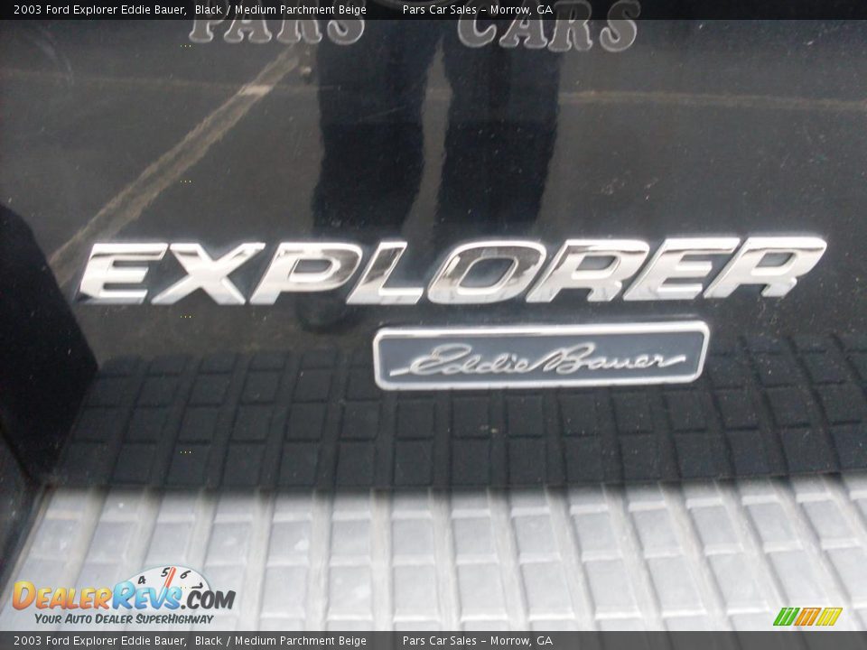 2003 Ford Explorer Eddie Bauer Black / Medium Parchment Beige Photo #12