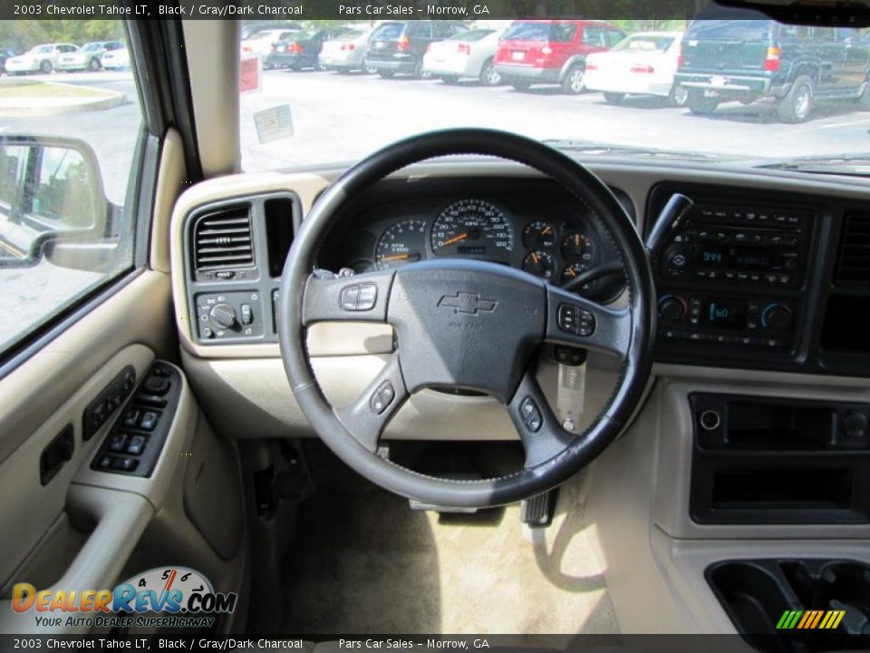 2003 Chevrolet Tahoe LT Black / Gray/Dark Charcoal Photo #13
