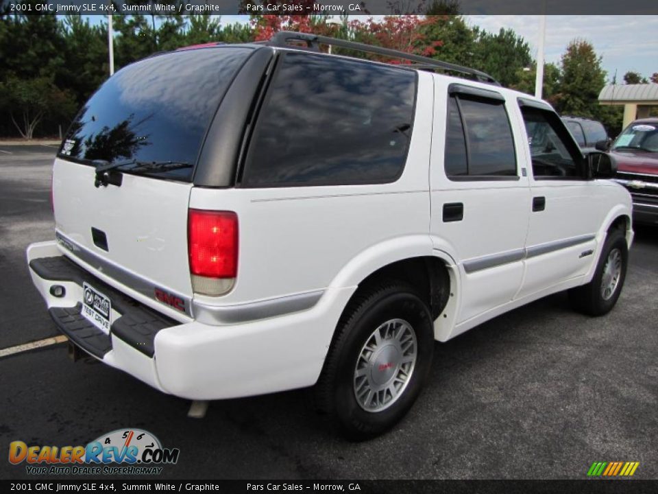 2001 GMC Jimmy SLE 4x4 Summit White / Graphite Photo #3