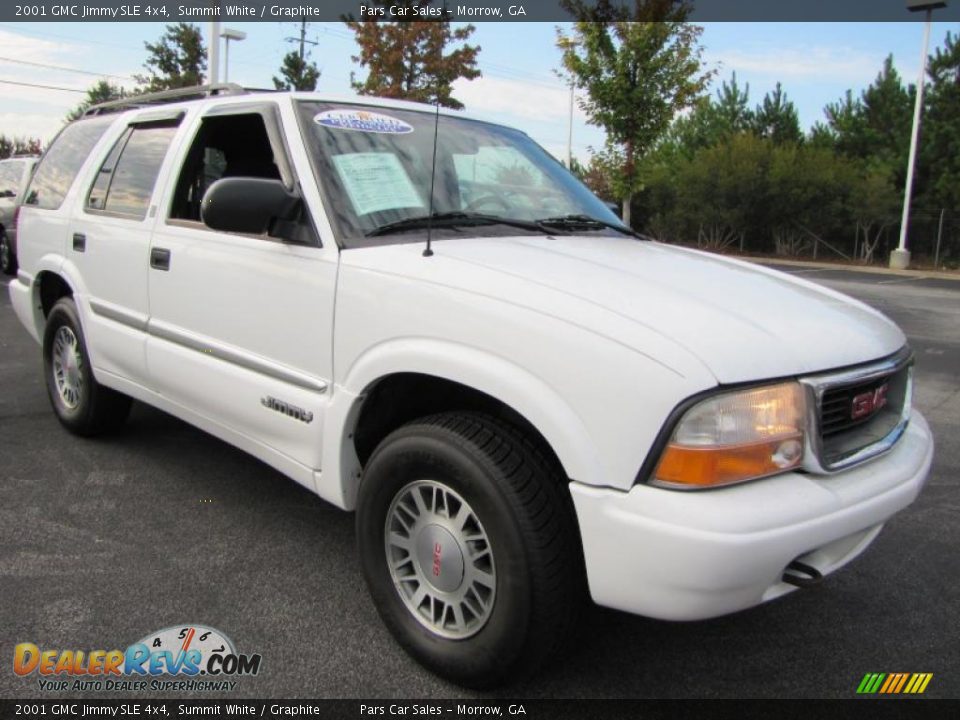2001 GMC Jimmy SLE 4x4 Summit White / Graphite Photo #4