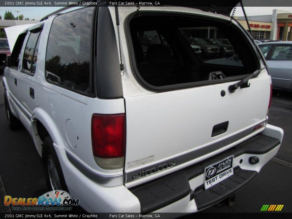 2001 GMC Jimmy SLE 4x4 Summit White / Graphite Photo #9