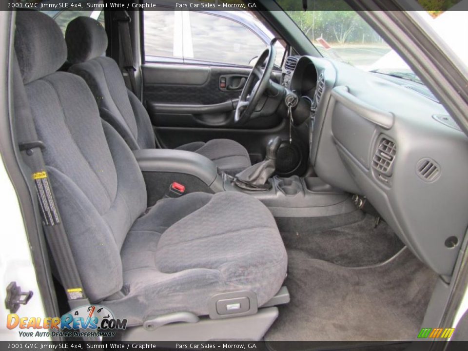 Graphite Interior - 2001 GMC Jimmy SLE 4x4 Photo #11