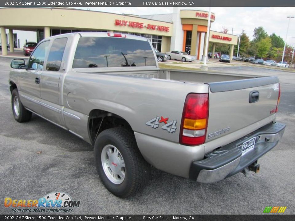 2002 GMC Sierra 1500 Extended Cab 4x4 Pewter Metallic / Graphite Photo #2